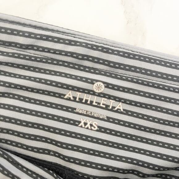 ATHLETA Swagger Mini Skort Black Gray Striped XXS - Picture 7 of 8